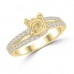 0.65 ct Ladies Round Cut Diamond Semi Mounting Engagement Ring in 14 kt Yellow Gold 0.65 ct Ladies Round Cut Diamond Semi Mounting Engagement Ring in 14 kt Yellow Gold